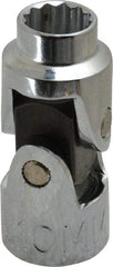 Proto - 3/8" Drive, Standard Hand Socket - 12 Points, 1-3/4" OAL, Alloy Steel, Chrome Finish - Exact Tool & Supply
