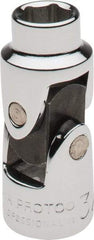 Proto - 3/8", 3/8" Drive, Standard Hand Socket - 6 Points, 1-3/4" OAL, Alloy Steel, Chrome Finish - Exact Tool & Supply