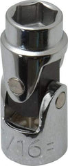 Proto - 7/16", 3/8" Drive, Standard Hand Socket - 6 Points, 1-3/4" OAL, Alloy Steel, Chrome Finish - Exact Tool & Supply