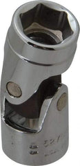 Proto - 1/2", 3/8" Drive, Standard Hand Socket - 6 Points, 1-3/4" OAL, Alloy Steel, Chrome Finish - Exact Tool & Supply