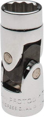 Proto - 3/8" Drive, Standard Hand Socket - 12 Points, 1-27/32" OAL, Alloy Steel, Chrome Finish - Exact Tool & Supply