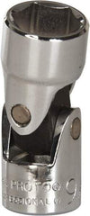 Proto - 9/16", 3/8" Drive, Standard Hand Socket - 6 Points, 1-27/32" OAL, Alloy Steel, Chrome Finish - Exact Tool & Supply