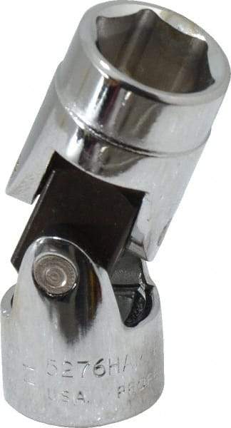 Proto - 3/8" Drive, Standard Hand Socket - 6 Points, 1-27/32" OAL, Alloy Steel, Chrome Finish - Exact Tool & Supply