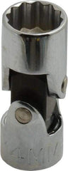 Proto - 3/8" Drive, Standard Hand Socket - 12 Points, 1-27/32" OAL, Alloy Steel, Chrome Finish - Exact Tool & Supply