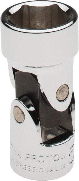 Proto - 5/8", 3/8" Drive, Standard Hand Socket - 6 Points, 1-27/32" OAL, Alloy Steel, Chrome Finish - Exact Tool & Supply