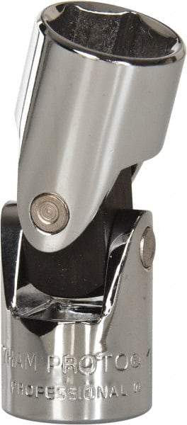 Proto - 3/8" Drive, Standard Hand Socket - 6 Points, 1-27/32" OAL, Alloy Steel, Chrome Finish - Exact Tool & Supply