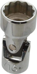 Proto - 11/16", 3/8" Drive, Standard Hand Socket - 12 Points, 2" OAL, Alloy Steel, Chrome Finish - Exact Tool & Supply
