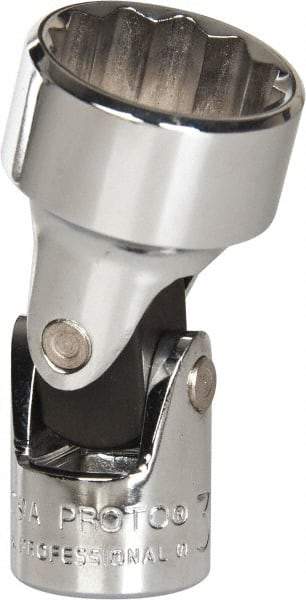 Proto - 3/4", 3/8" Drive, Standard Hand Socket - 12 Points, 2" OAL, Alloy Steel, Chrome Finish - Exact Tool & Supply