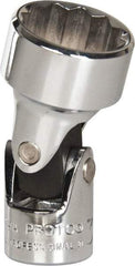 Proto - 3/4", 3/8" Drive, Standard Hand Socket - 12 Points, 2" OAL, Alloy Steel, Chrome Finish - Exact Tool & Supply