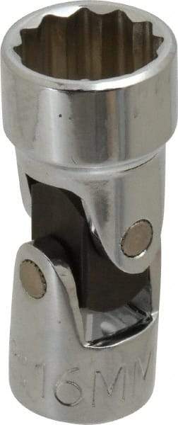 Proto - 3/8" Drive, Standard Hand Socket - 12 Points, 2" OAL, Alloy Steel, Chrome Finish - Exact Tool & Supply