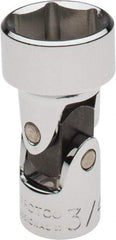 Proto - 3/4", 3/8" Drive, Standard Hand Socket - 6 Points, 2" OAL, Alloy Steel, Chrome Finish - Exact Tool & Supply