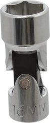 Proto - 3/8" Drive, Standard Hand Socket - 6 Points, 2" OAL, Alloy Steel, Chrome Finish - Exact Tool & Supply
