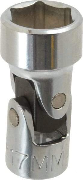 Proto - 3/8" Drive, Standard Hand Socket - 6 Points, 2" OAL, Alloy Steel, Chrome Finish - Exact Tool & Supply