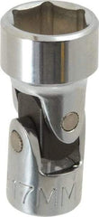 Proto - 3/8" Drive, Standard Hand Socket - 6 Points, 2" OAL, Alloy Steel, Chrome Finish - Exact Tool & Supply