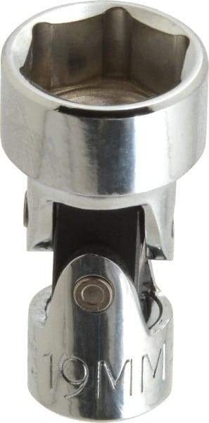 Proto - 3/8" Drive, Standard Hand Socket - 6 Points, 2" OAL, Alloy Steel, Chrome Finish - Exact Tool & Supply