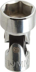 Proto - 3/8" Drive, Standard Hand Socket - 6 Points, 2" OAL, Alloy Steel, Chrome Finish - Exact Tool & Supply