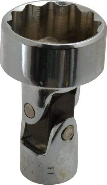 Proto - 1", 3/8" Drive, Standard Hand Socket - 12 Points, 2-3/32" OAL, Alloy Steel, Chrome Finish - Exact Tool & Supply