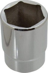Proto - 1/2" Drive, Standard Hand Socket - 6 Points, 1-3/4" OAL, Alloy Steel, Chrome Finish - Exact Tool & Supply