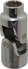 Proto - 1/2", 1/2" Drive, Standard Hand Socket - 12 Points, 2-13/32" OAL, Alloy Steel, Chrome Finish - Exact Tool & Supply