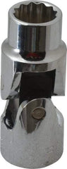 Proto - 9/16", 1/2" Drive, Standard Hand Socket - 12 Points, 2-15/32" OAL, Alloy Steel, Chrome Finish - Exact Tool & Supply