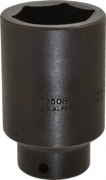 Proto - 1/2" Drive 1-9/16" Deep Impact Socket - 6 Points, 3-1/2" OAL - Exact Tool & Supply