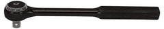 Proto - 1/2" Drive Round Head Standard Ratchet - Black Oxide Finish, 9-3/8" OAL, 72 Gear Teeth, Standard Head - Exact Tool & Supply
