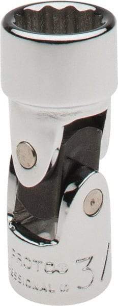 Proto - 3/8", 1/4" Drive, Standard Hand Socket - 12 Points, 1-25/64" OAL, Alloy Steel, Chrome Finish - Exact Tool & Supply