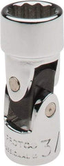 Proto - 3/8", 1/4" Drive, Standard Hand Socket - 12 Points, 1-25/64" OAL, Alloy Steel, Chrome Finish - Exact Tool & Supply