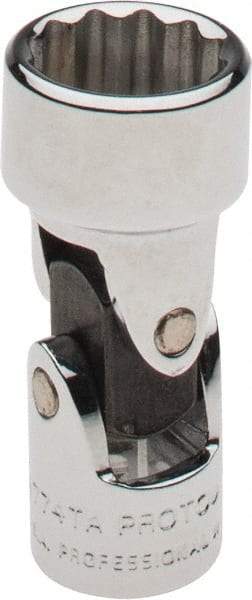 Proto - 7/16", 1/4" Drive, Standard Hand Socket - 12 Points, 1-13/32" OAL, Alloy Steel, Chrome Finish - Exact Tool & Supply