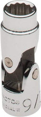 Proto - 9/32", 1/4" Drive, Standard Hand Socket - 12 Points, 1-13/32" OAL, Alloy Steel, Chrome Finish - Exact Tool & Supply