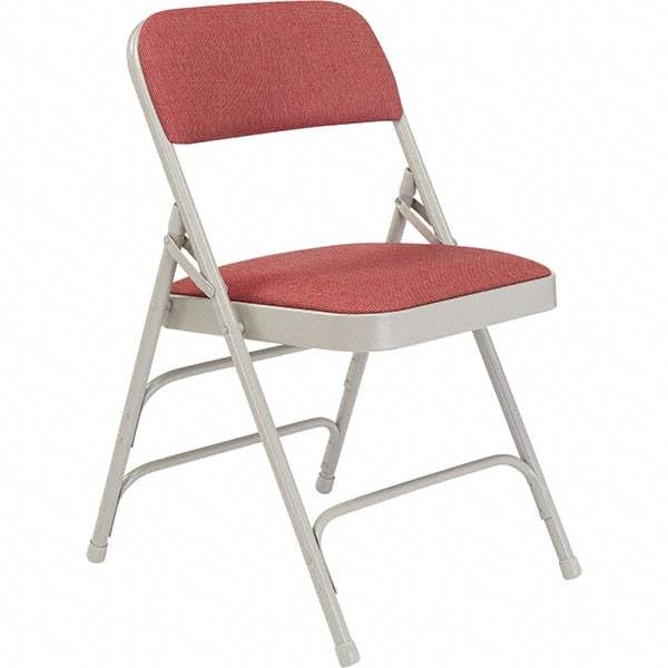 NPS - Folding Chairs Pad Type: Folding Chair w/Fabric Padded Seat Material: Steel - Exact Tool & Supply