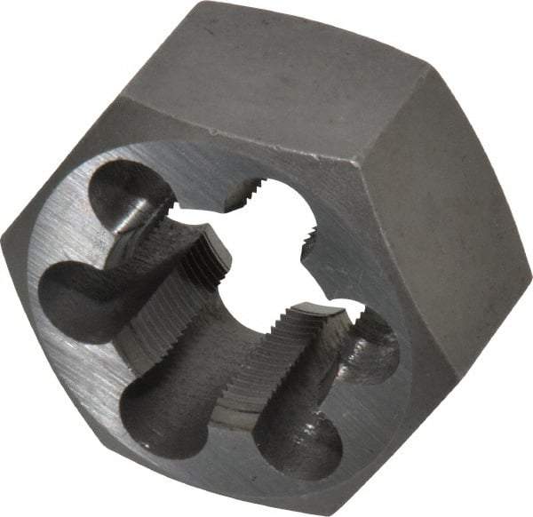 Interstate - 1-20 UNEF Thread, 1-13/16" Hex, Right Hand Thread, Hex Rethreading Die - Carbon Steel, 1" Thick - Exact Tool & Supply