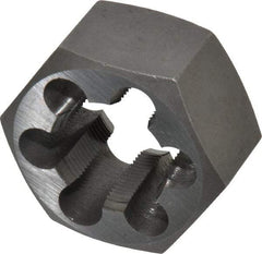 Interstate - 1-20 UNEF Thread, 1-13/16" Hex, Right Hand Thread, Hex Rethreading Die - Carbon Steel, 1" Thick - Exact Tool & Supply