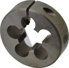 Interstate - 1/2-14 BSPT Thread, Round Pipe Die - 2" Outside Diam, High Speed Steel - Exact Tool & Supply