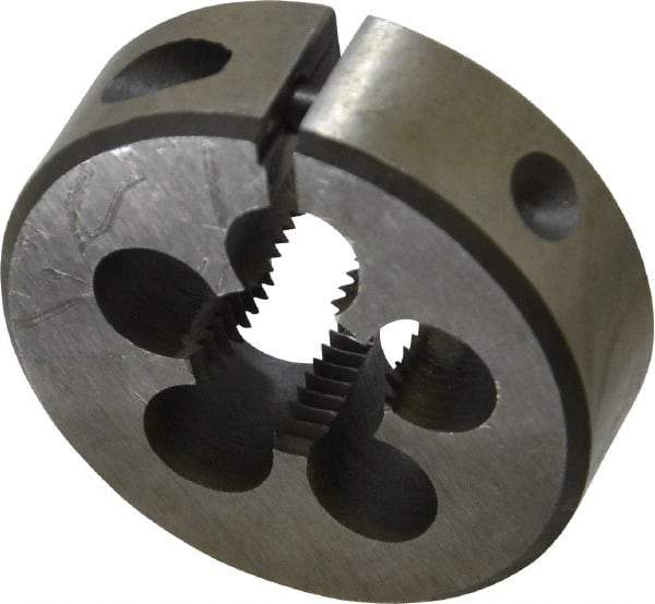 Interstate - 1/4-19 BSPP Thread, Round Pipe Die - 1-1/2" Outside Diam, High Speed Steel - Exact Tool & Supply