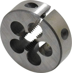 Interstate - 1/4-19 BSPT Thread, Round Pipe Die - 1-1/2" Outside Diam, High Speed Steel - Exact Tool & Supply