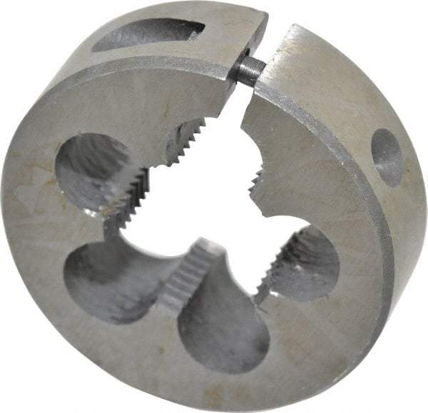 Interstate - 3/8-19 BSPP Thread, Round Pipe Die - 1-1/2" Outside Diam, High Speed Steel - Exact Tool & Supply