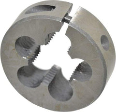 Interstate - 3/8-19 BSPP Thread, Round Pipe Die - 1-1/2" Outside Diam, High Speed Steel - Exact Tool & Supply