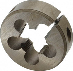 Interstate - 3/8-19 BSPT Thread, Round Pipe Die - 1-1/2" Outside Diam, High Speed Steel - Exact Tool & Supply