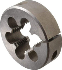 Interstate - 5/8-14 BSPP Thread, Adjustable Round Pipe Die - 2" Outside Diam, High Speed Steel, Right Hand Thread - Exact Tool & Supply