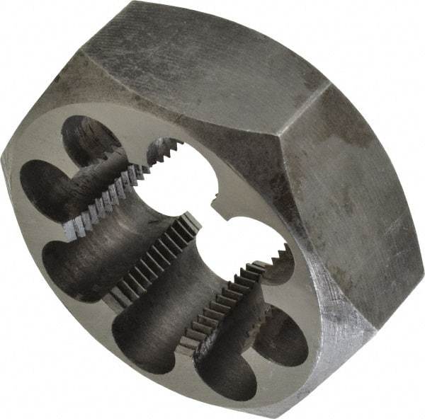Interstate - 1-1/2 - 11 BSPP Thread, Hex Pipe Die - 3-1/8" Outside Diam, Carbon Steel - Exact Tool & Supply