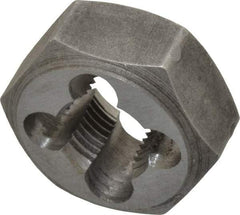 Interstate - 1/8-28 BSPP Thread, Hex Pipe Die - 1-1/16" Outside Diam, Carbon Steel - Exact Tool & Supply