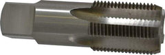 Interstate - 3/4-14" BSPP, 5 Flutes, Plug Chamfer, Bright Finish, High Speed Steel British Standard Pipe Tap - 0.9063" Shank Diam, 0.679" Square Size, 3-1/4" Overall Length - Exact Tool & Supply