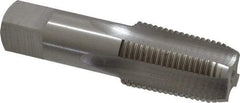 Interstate - 1/2-14" BSPT, 4 Flutes, Bottoming Chamfer, Bright Finish, High Speed Steel British Standard Pipe Tap - 0.6875" Shank Diam, 0.515" Square Size, 3-1/8" Overall Length - Exact Tool & Supply