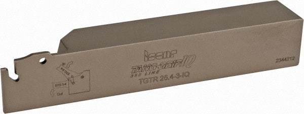 Iscar - TGT, Right Hand Cut, 2-1/4" Max Workpc Diam, TAG.. 6.., TAG.. 8.. Insert, Indexable Cutoff Toolholder - 1" Shank Width, 1" Shank Height, 5.905" OAL - Exact Tool & Supply