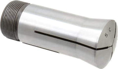 Lyndex - 1/16 Inch 5C Round Collet - 3.27 Inch Overall Length, 1.041-24 Internal Thread Size, Steel, 0.0007 Inch TIR - Exact Tool & Supply