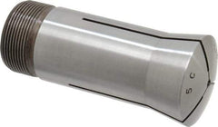 Lyndex - 1/8 Inch 5C Round Collet - 3.27 Inch Overall Length, 1.041-24 Internal Thread Size, Steel, 0.0007 Inch TIR - Exact Tool & Supply