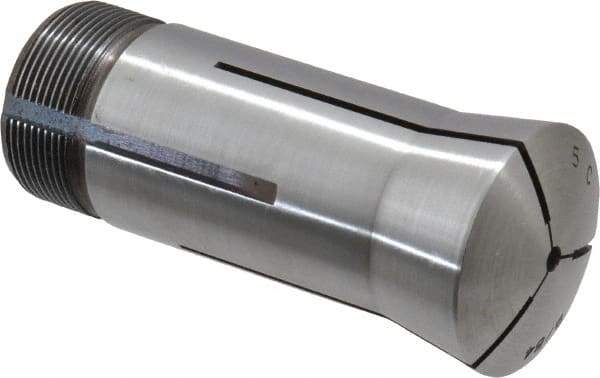 Lyndex - 9/64 Inch 5C Round Collet - 3.27 Inch Overall Length, 1.041-24 Internal Thread Size, Steel, 0.0007 Inch TIR - Exact Tool & Supply