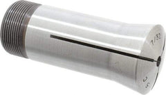 Lyndex - 7/32 Inch 5C Round Collet - 3.27 Inch Overall Length, 1.041-24 Internal Thread Size, Steel, 0.0007 Inch TIR - Exact Tool & Supply