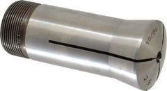 Lyndex - 15/64 Inch 5C Round Collet - 3.27 Inch Overall Length, 1.041-24 Internal Thread Size, Steel, 0.0007 Inch TIR - Exact Tool & Supply